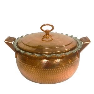 Iraanse Koperen Kookpan – Klassieke oosterse stijl (gehamerd), model Nava