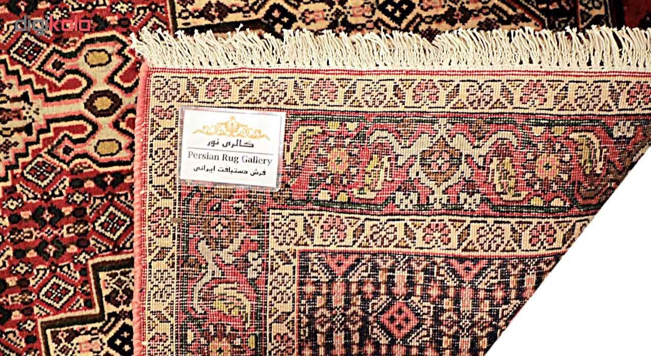 Handgeknoopt Perzisch Kurdistan Tapijt (Tribaal Mahi / Herati Medaillon) – Bruine Wol
