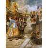Handgeknoopte Perzische Picturale Tapis uit Tabriz Afbeeldend Napoleons Schip
