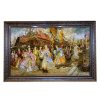 Handgeknoopte Perzische Picturale Tapis uit Tabriz Afbeeldend Napoleons Schip