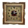 Handgemaakte Perzische Houten Wandklok – Inlegwerk Kunst, Mahan