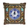 Handgemaakte Perzische Houten Wandklok – Inlegwerk Kunst, Mahsan