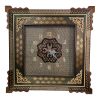 Handgemaakte Perzische Houten Wandklok – Inlegwerk Kunst, Nafis