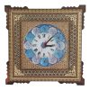 Handgemaakte Perzische Houten Wandklok – Inlegwerk Kunst, Mahla