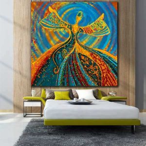 Perzische houten posterprint – Sama wandkunst