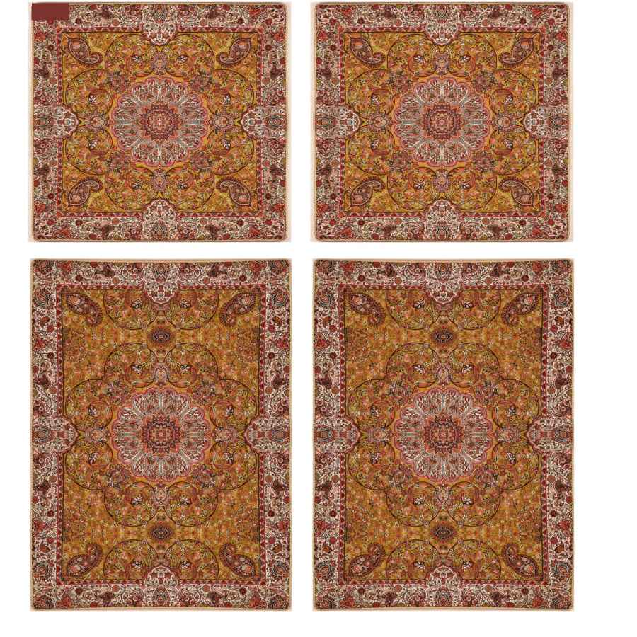 Perzisch Beddengoed Set – Oosterse Stijl Dubbel Formaat met Termeh Stof – Kebria