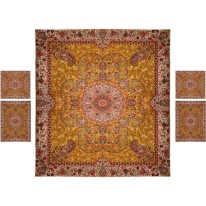 Perzisch Beddengoed Set – Oosterse Stijl Dubbel Formaat met Termeh Stof – Kebria