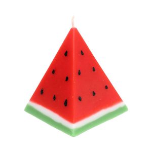 Watermeloen Kaars – Klassiek Motief, Perfect voor Yalda Nacht (2x)