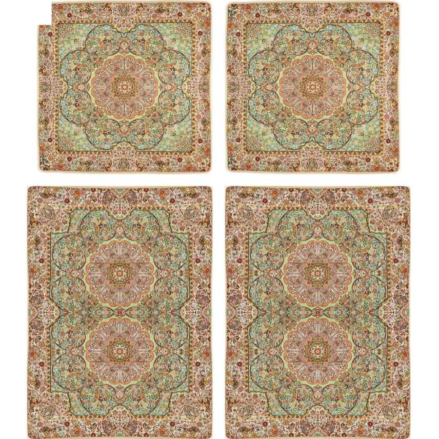 Perzisch Beddengoed Set – Oosterse Stijl Dubbel Formaat met Termeh Stof – Noyan
