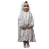 Islamitische Witte Namaz Chador voor Kinderen