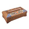 Handgemaakte Perzische Houten Tissue Box Cover – Khatamkari Alma