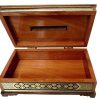 Handgemaakte Perzische Houten Tissue Box Cover – Khatamkari Goud