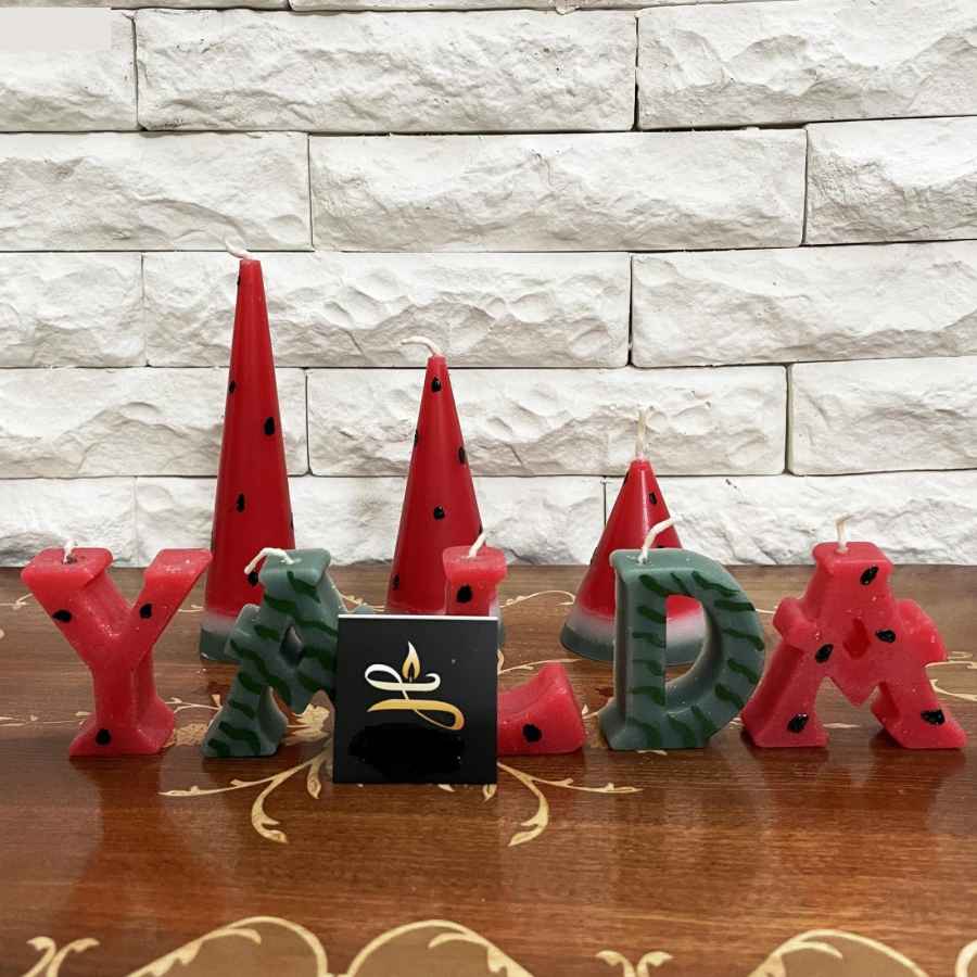 Yalda Nacht Rode Kaarsen – Set van 8 voor Perzische Viering