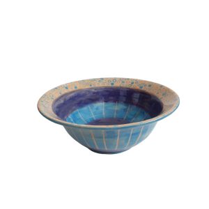 Handgemaakte Blauwe Decoratieve Keramische Kom – Model Kimia