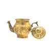 Perzische koperen samovar decoratieve houtskool theemaker Floral Motifs 2-Liter