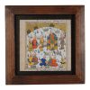 Decoratieve Perzische Ingelijste Tegel – Shahnameh Geïnspireerd Patroon: Amiran