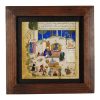 Decoratieve Perzische Ingelijste Tegel – Shahnameh Geïnspireerd Patroon: Shahan