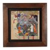Decoratieve Perzische Ingelijste Tegel – Shahnameh Geïnspireerd Patroon: Tanin