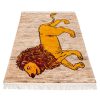 Perzisch Gabbeh wollen tapijt handgeweven met dierenmotieven Golden Lion
