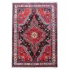 Handgeknoopt Perzisch Hamadan Sima Tapijt (Geometrisch Medaillon) - Rode Wol