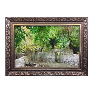 Handgeknoopte Perzische Picturale Tapis uit Tabriz Afbeeldend Divar