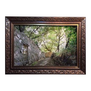 Handgeknoopte Perzische Picturale Tapis uit Tabriz Afbeeldend Divar II