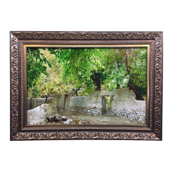 Handgeknoopte Perzische Picturale Tapis uit Tabriz Afbeeldend Divar