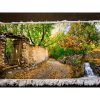 Handgeknoopte Perzische Picturale Tapis uit Tabriz Afbeeldend Tuin