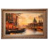 Handgeknoopte Perzische Picturale Tapis uit Tabriz Afbeeldend Venis