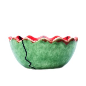 Handgemaakte Decoratieve Keramische Kom Model Watermeloen