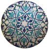 Decoratief Keramisch Bord Handbeschilderde Blauw Design
