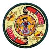 Decoratief Keramisch Bord Handbeschilderde Rajasthani X