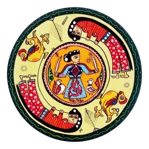 Decoratief Keramisch Bord Handbeschilderde Rajasthani X