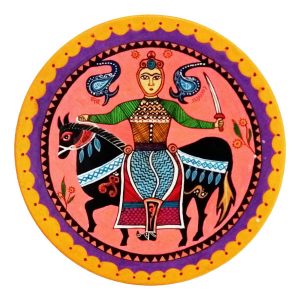 Decoratief Keramisch Bord Handbeschilderde Rajasthani XIII