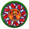 Decoratief Keramisch Bord Handbeschilderde Rajasthani