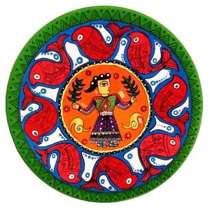 Decoratief Keramisch Bord Handbeschilderde Rajasthani
