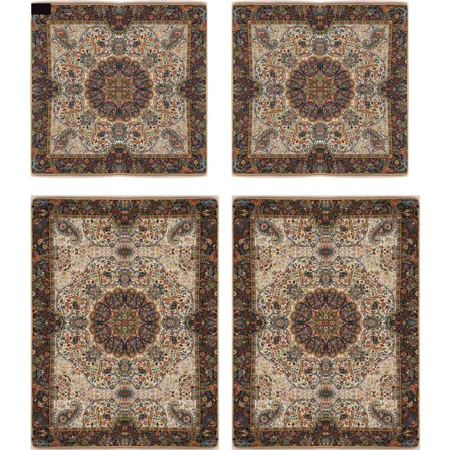 Perzisch Beddengoed Set – Oosterse Stijl Dubbel Formaat met Termeh Stof – Afshar
