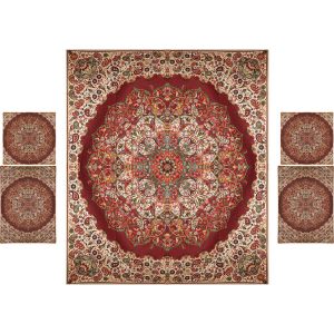 Perzisch Beddengoed Set – Oosterse Stijl Dubbel Formaat met Termeh Stof – Hana