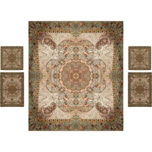 Perzisch Beddengoed Set – Oosterse Stijl Dubbel Formaat met Termeh Stof – Negin