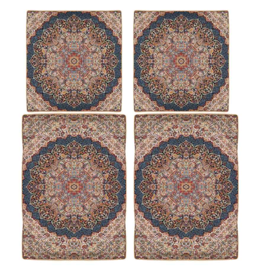 Perzisch Beddengoed Set – Oosterse Stijl Dubbel Formaat met Termeh Stof – Ordibehesht
