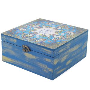 Houten Doos voor Cadeaus met Perzisch Geïnspireerd Patroon Janan