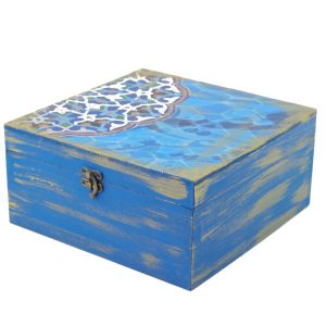 Houten Doos voor Cadeaus met Perzisch Geïnspireerd Patroon Kashia