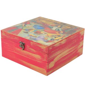 Houten Doos voor Cadeaus met Perzisch Geïnspireerd Patroon Khatati II