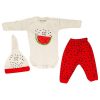 Set van 3 Stuks Babykleding – Model Watermeloen Rood