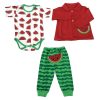 Set van 3 Stuks Babykleding – Model Yalda Nacht Rood