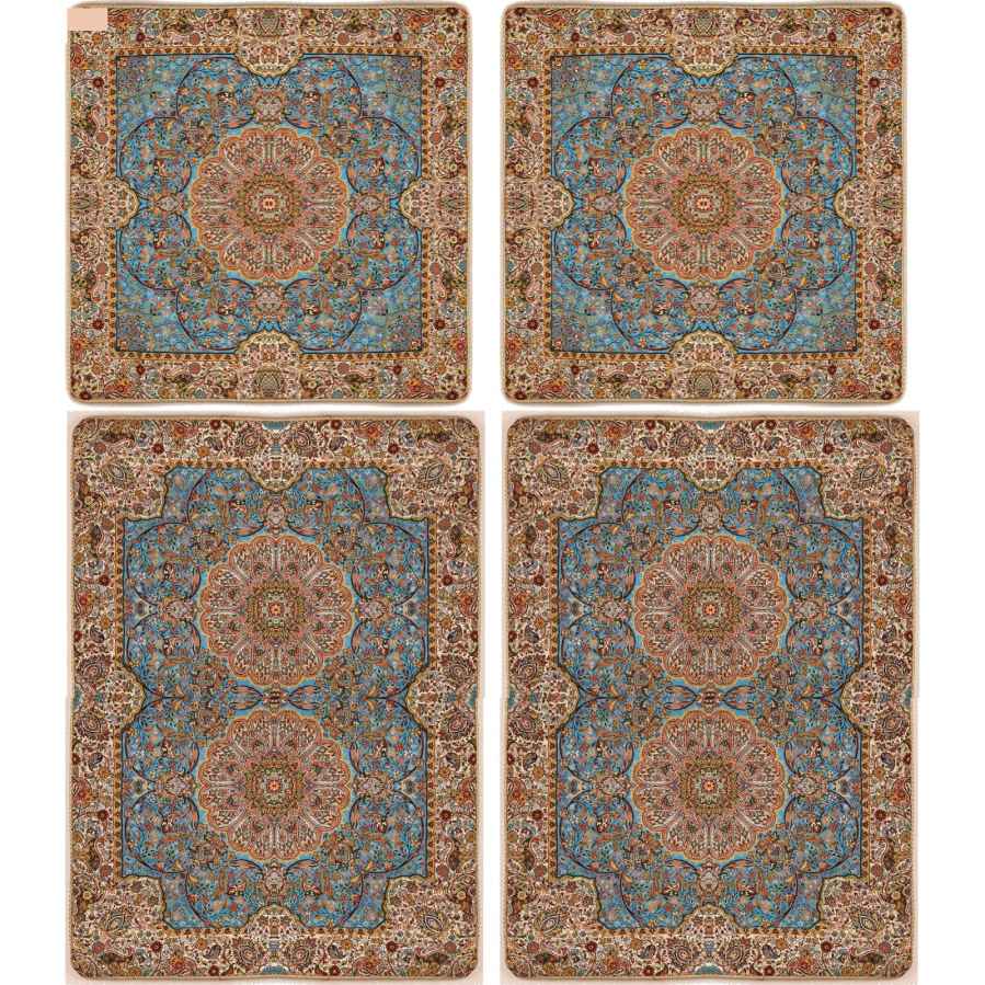 Perzisch Beddengoed Set – Oosterse Stijl Dubbel Formaat met Termeh Stof – Afshar
