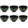 Handgemaakte Keramische Kom – Marineblauw (Set van 6)