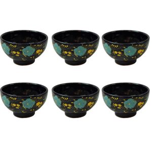 Handgemaakte Keramische Kom – Marineblauw (Set van 6)