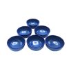 Keramische Dizi Kom – Voor Abgoosht, Yoghurt, Soep & Noedels | Blauw (Set van 6)
