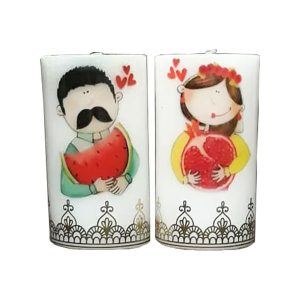Romantische Lovers Kaars – Yalda-Nacht Granaatappel
